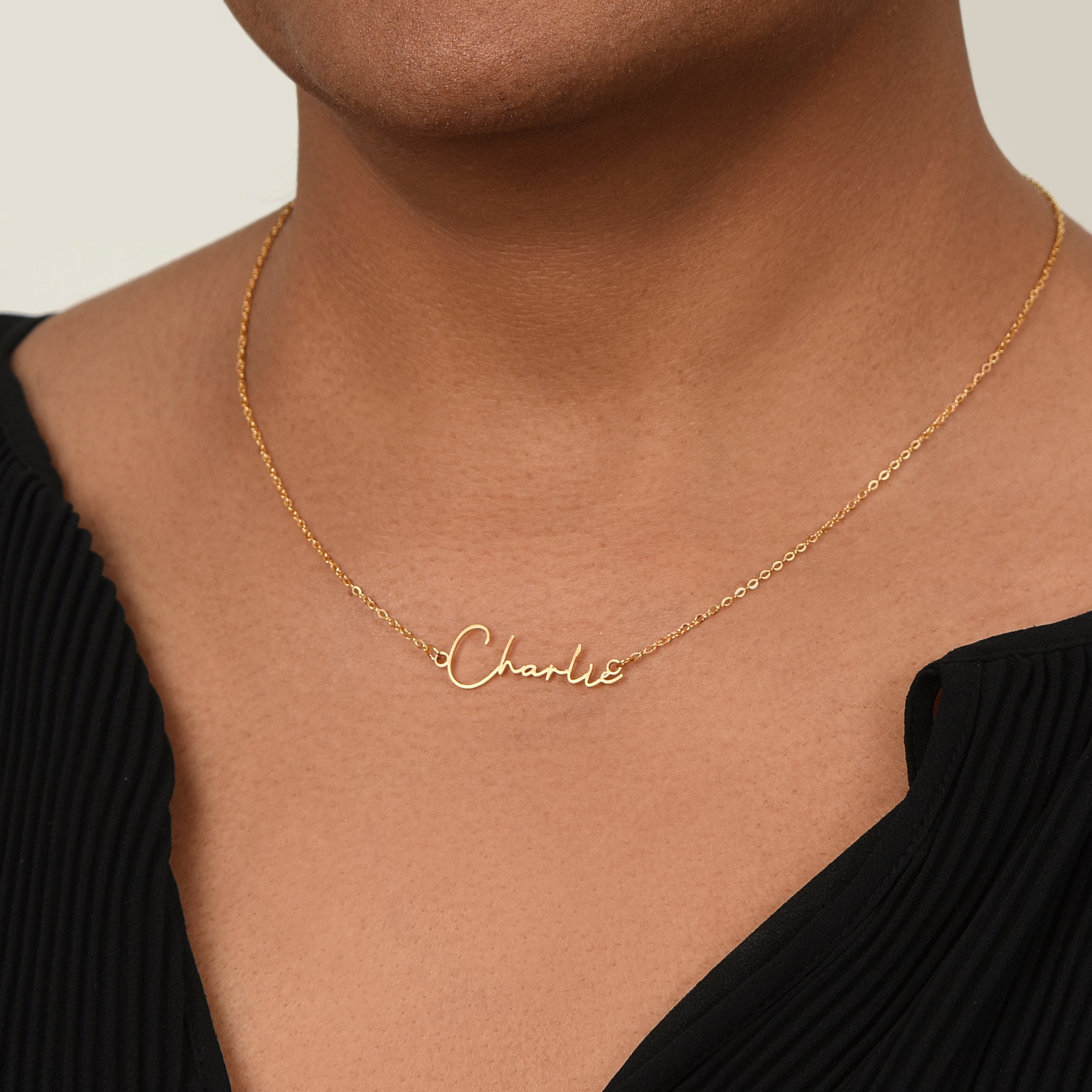 Muslima Mother Signature Style Name Necklace